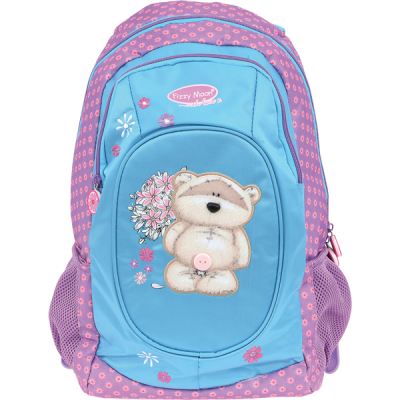 Школьный рюкзак для девочки мягкий "Proff Fizzy Moon" мишка Тедди (40х26х15см, для 1-4 класса) - фото