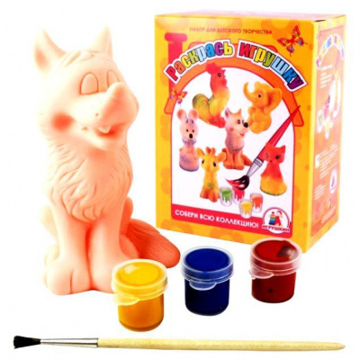 "Раскрась игрушку" Волк 1/12