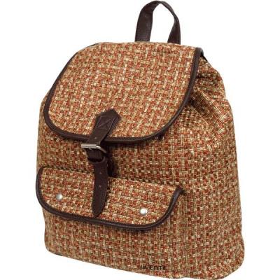 Рюкзак школьный для подростков (34х32х14см, коричневый меланж) - фото