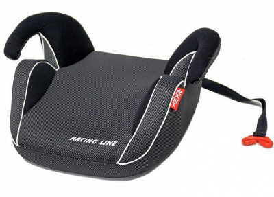 Автокресло "Racer"гр.2-3(15-36кг.карбон-клетка черный,светлый+оранжевый кант)