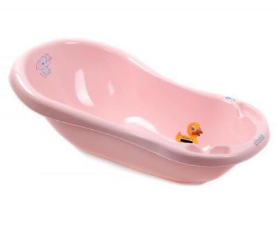 Ванна "Elefanito" без слива,антискольз.поверхность+термометр,розовый