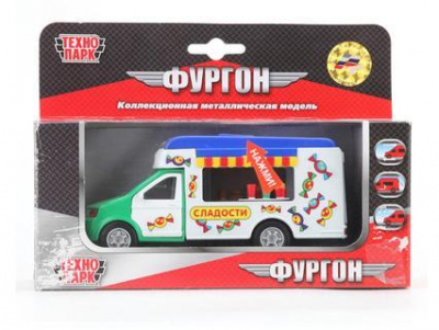 Машина"Технопарк"металл.инерц.сладости,свет+звук,открыв.двери СТ10-070-1