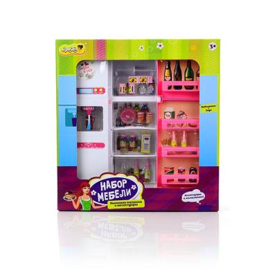 Набор мебели для куклы Dolly Toy "Холодильник"(холодильник,аксесс,свет)
