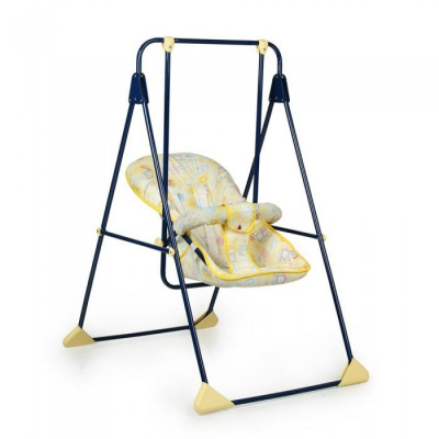 Качели детские "Ветерок-Люкс"синие,бежевые