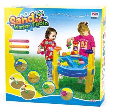 Стол для игр с песком и водой "Аквапарк" (в комп.набор для песка из 24 предметов)