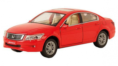 Машина"Технопарк"металл.инерц. HONDA свет+звук открыв. двери 838D